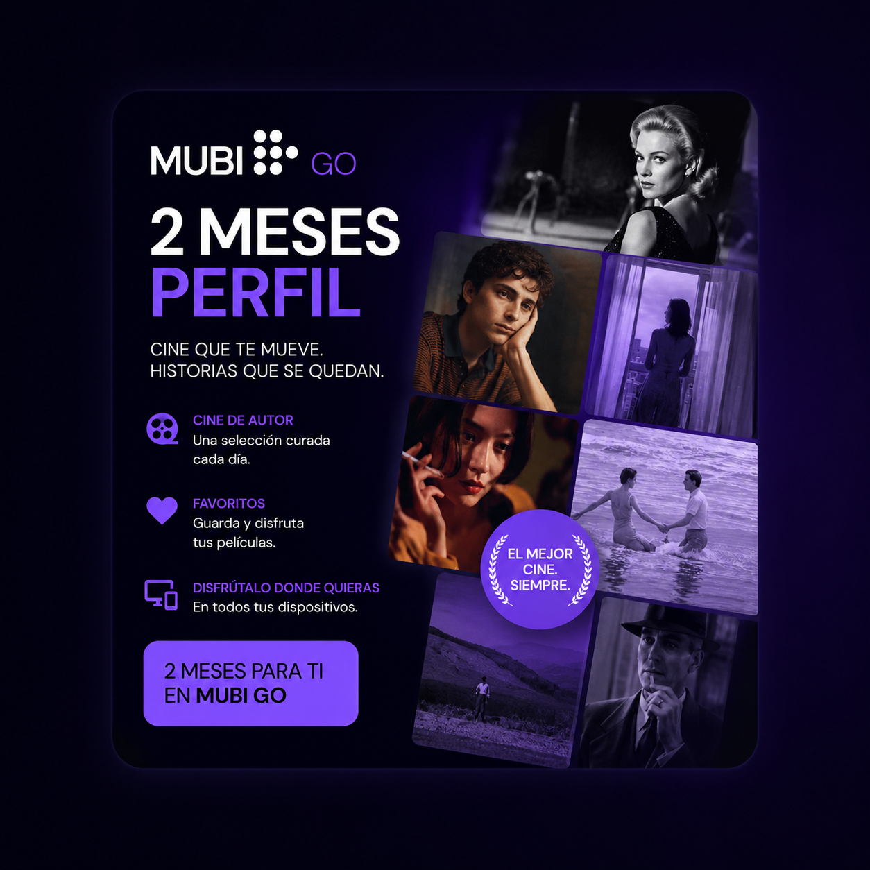 MUBI GO 2M PERFIL